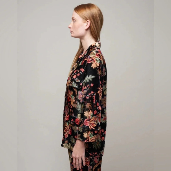 NWT Cara Cara Venezia Jacket in Multi Jacobean size Medium - Picture 9 of 15